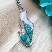 Load image into Gallery viewer, Double-Sided Sparkly Mermaid Keychain

