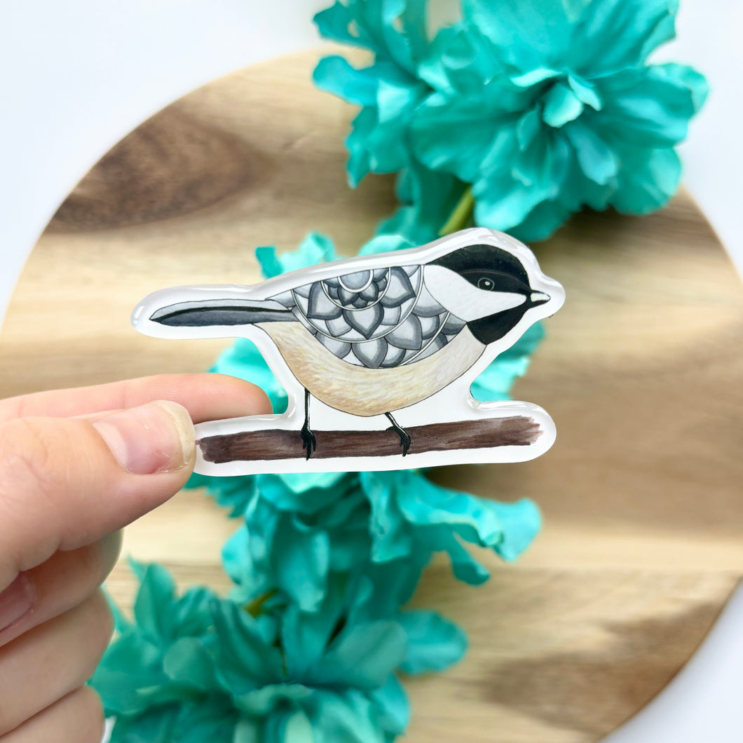 Chickadee Fridge Magnet