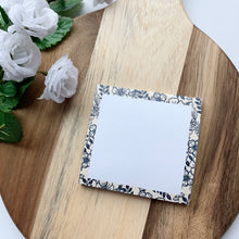 Load image into Gallery viewer, 3x3 Ivory Floral Sticky Notes
