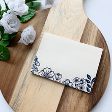 Load image into Gallery viewer, 3x4 Ivory Floral Sticky Notes
