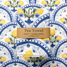 Load image into Gallery viewer, Mediterranean Lemon Tea Towel
