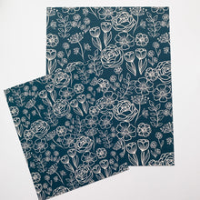 Load image into Gallery viewer, 8x10 Navy Blue Floral Print
