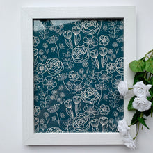 Load image into Gallery viewer, 8x10 Navy Blue Floral Print
