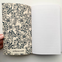 Load image into Gallery viewer, 5x8 Ivory Floral Notebook
