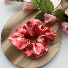 Load image into Gallery viewer, Pink Cherry Blossom Satin Scrunchie
