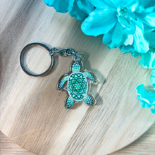 Load image into Gallery viewer, Double-Sided Sea Turtle Keychain
