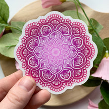 Load image into Gallery viewer, Valentine Purple and Pink Mandala Sticker
