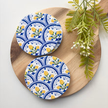 Load image into Gallery viewer, Mediterranean Lemon Ceramic Coasters (Set of 4)
