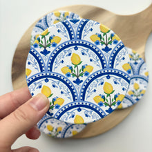 Load image into Gallery viewer, Mediterranean Lemon Ceramic Coasters (Set of 4)
