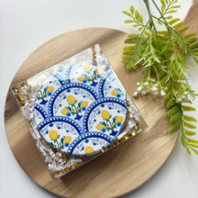 Load image into Gallery viewer, Mediterranean Lemon Ceramic Coasters (Set of 4)
