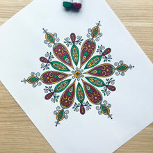 Load image into Gallery viewer, Winter Snowflake Coloring Page
