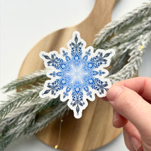 Load image into Gallery viewer, Midnight Blue Snowflake Sticker
