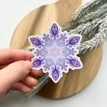 Load image into Gallery viewer, Lilac Snowflake Sticker
