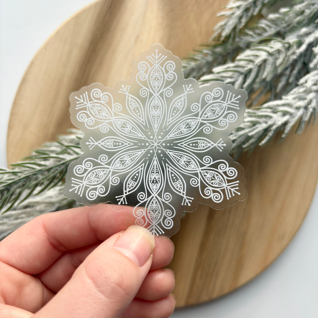 Frosty Snowflake Sticker