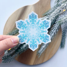 Load image into Gallery viewer, Aqua Blue Snowflake Sticker
