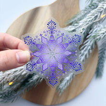 Load image into Gallery viewer, Amethyst Snowflake Sticker
