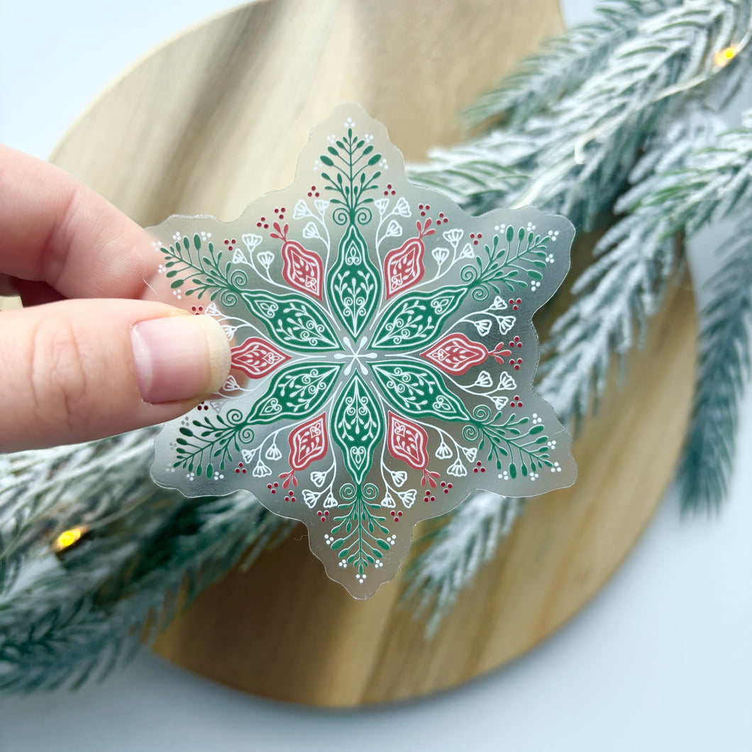 Christmas Snowflake Sticker