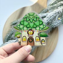 Load image into Gallery viewer, Christmas Mushroom Fairy House Sticker
