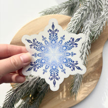 Load image into Gallery viewer, Midnight Blue Snowflake Window Cling
