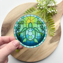 Load image into Gallery viewer, Sea Turtle Stained Glass Sticker
