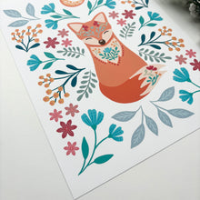 Load image into Gallery viewer, 8.5x11 Fox and Flora Garden Print
