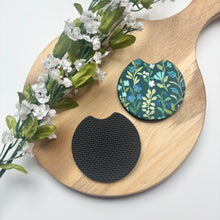Load image into Gallery viewer, Midnight Aqua Meadows Car Coasters (Set of 2)
