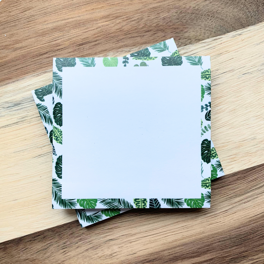 3x3 Tropical Leaves Sticky Notes