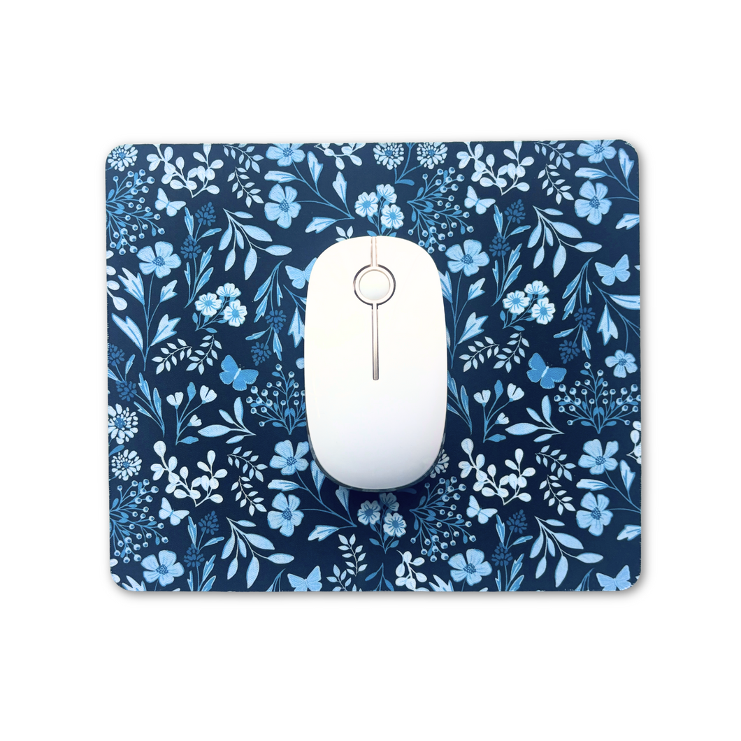 Midnight Butterfly Garden Mousepad