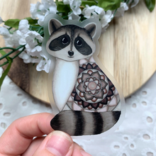 Load image into Gallery viewer, Mandala Raccoon Sticker
