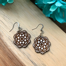 Load image into Gallery viewer, Natural Floral Mandala Earrings

