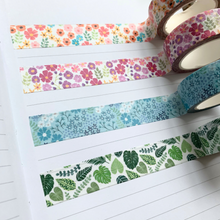 Load image into Gallery viewer, Baby Blue Floral Washi Tape

