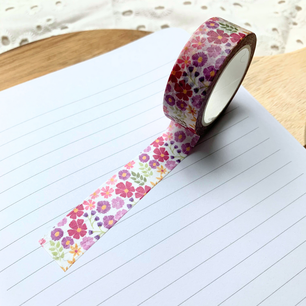 Pink & Purple Wildflower Washi Tape