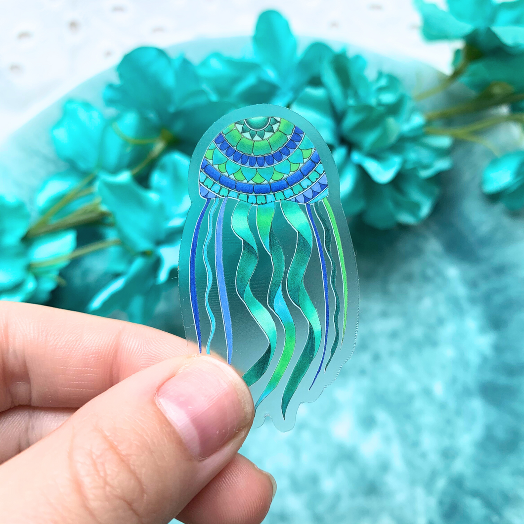 Mandala Jellyfish Sticker