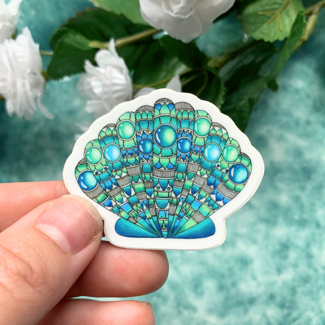 Mandala Seashell Sticker