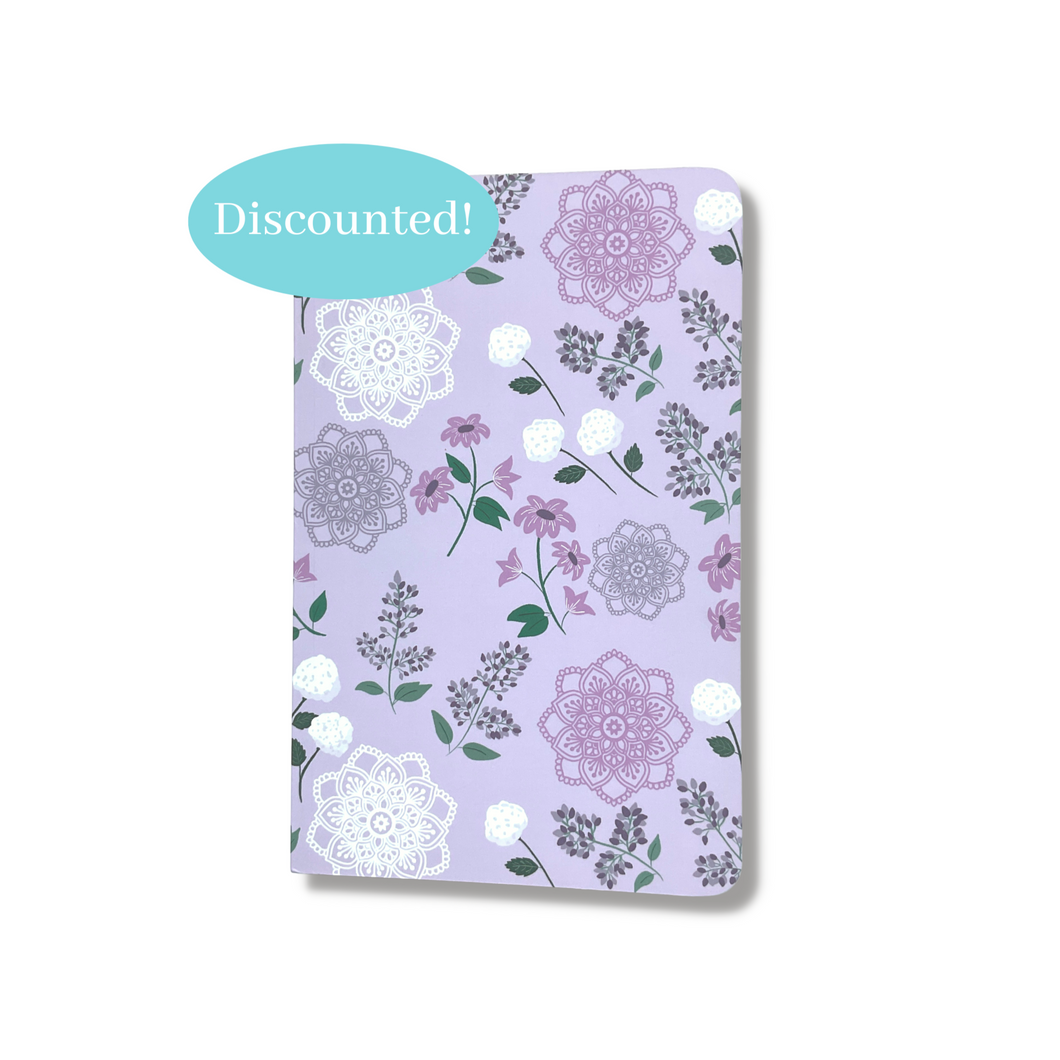 Slightly Damaged Purple Hydrangeas Notebook