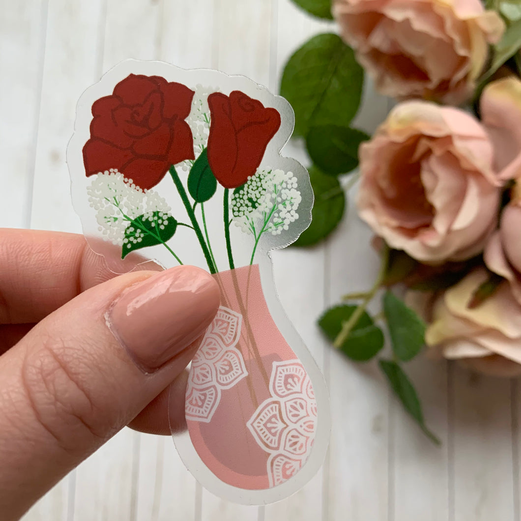 Valentine Rose Sticker