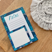 Load image into Gallery viewer, 4x6 Blue Blossoms Notepad
