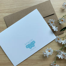 Load image into Gallery viewer, White &amp; Blue Floral Thank You Card
