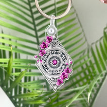 Load image into Gallery viewer, Orchid Mandala Keychain
