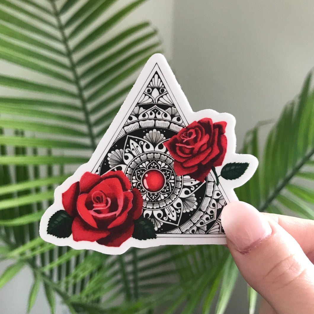 Rose Mandala Sticker