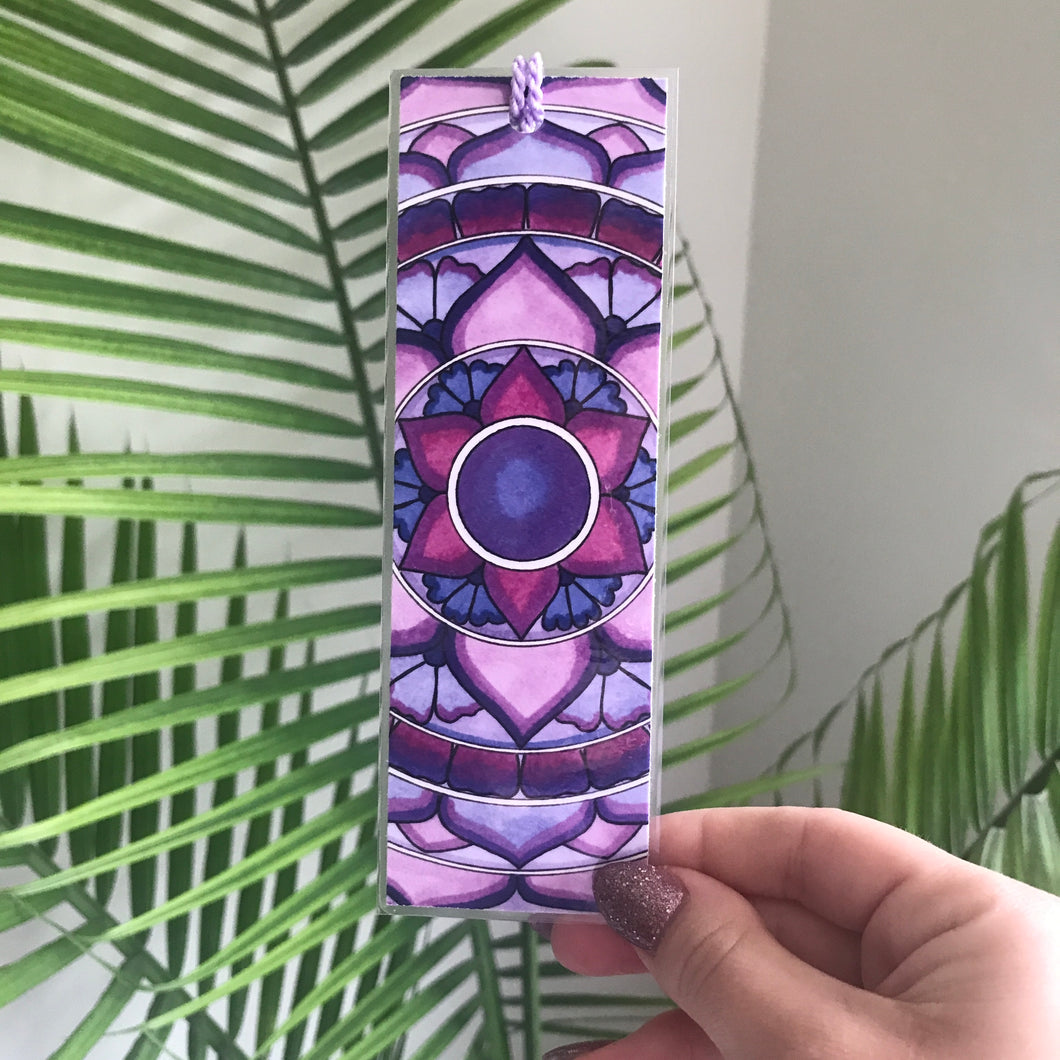 Purple Double-Sided Bookmark