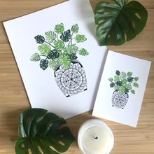 Load image into Gallery viewer, Monstera Plant and Mandala Pot
