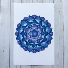 Load image into Gallery viewer, Tanzanite and Blue Zircon Mandala (December)
