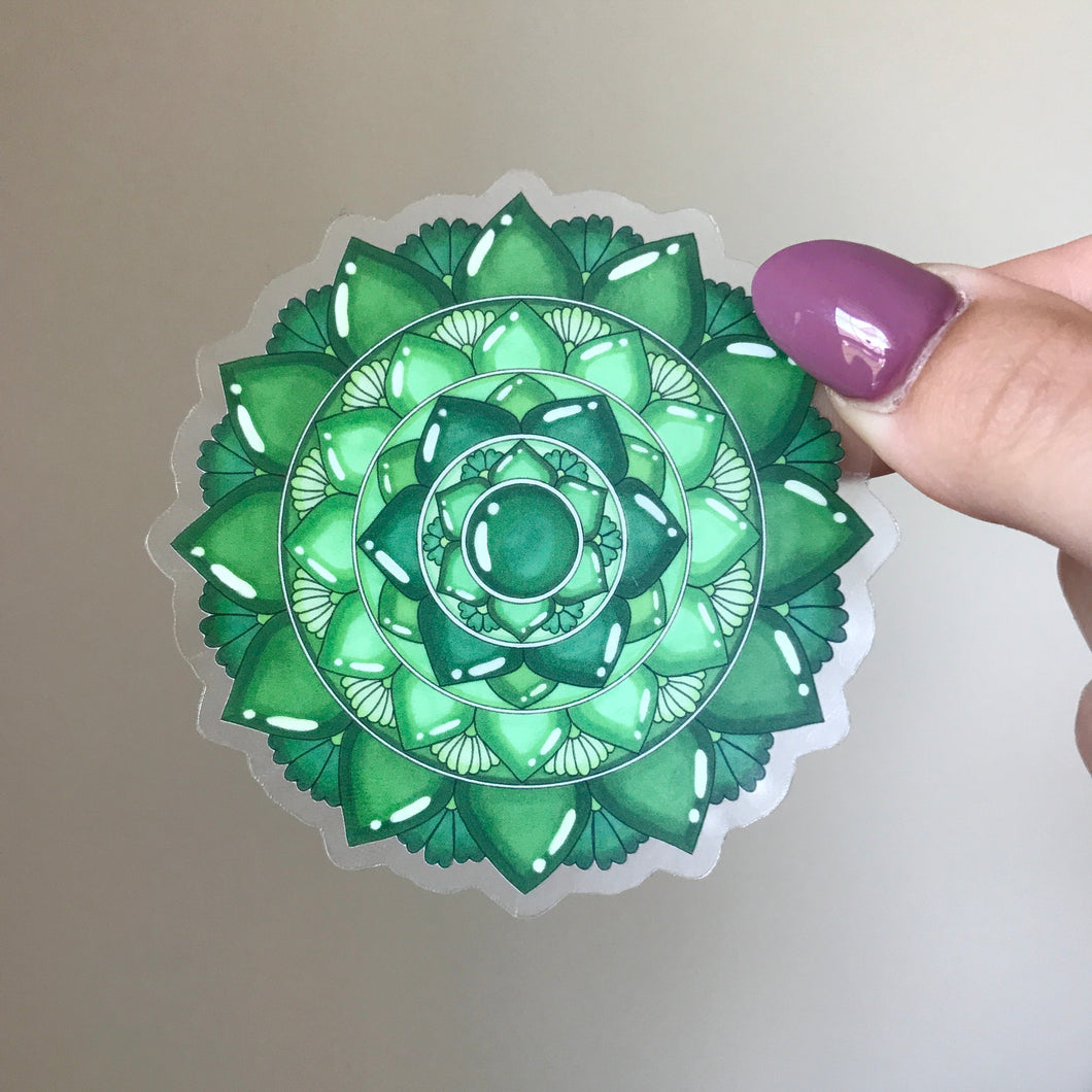 Emerald (May) Mandala Sticker