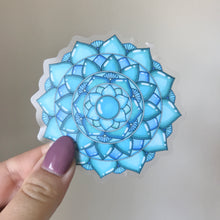 Load image into Gallery viewer, Aquamarine (March) Mandala Sticker
