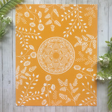 Load image into Gallery viewer, Yellow Sunflowers and Fern Mandala
